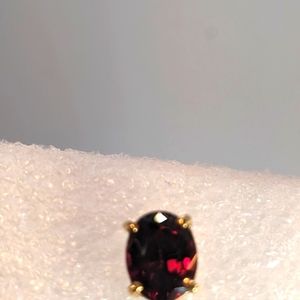 Rhodolite Garnet AA quality set in 14k Gold many uses,pin, earring, tack
